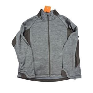 NWT Elevate Langley Knit Jacket Smoke/Heather Black Sz 2XL